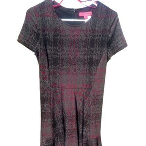 Betsy Johnson | Print Ponte Fit & Flare Dress| GUC